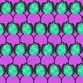 Purple Pineapple pattern seamless. pineapples background. Fruits texture. Cartoon style vectorÃÂ ornament